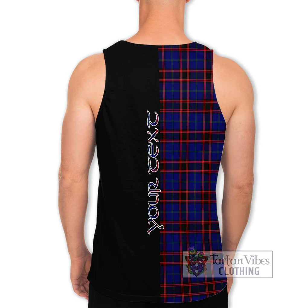 Home Modern Tartan Men's Tank Top with Family Crest and Half Of Me Style - Tartanvibesclothing Shop