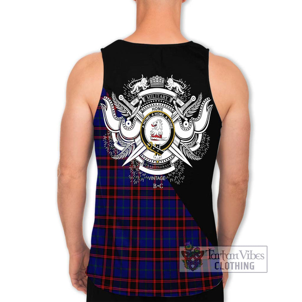 Home Modern Tartan Men's Tank Top with Family Crest and Military Logo Style - Tartanvibesclothing Shop