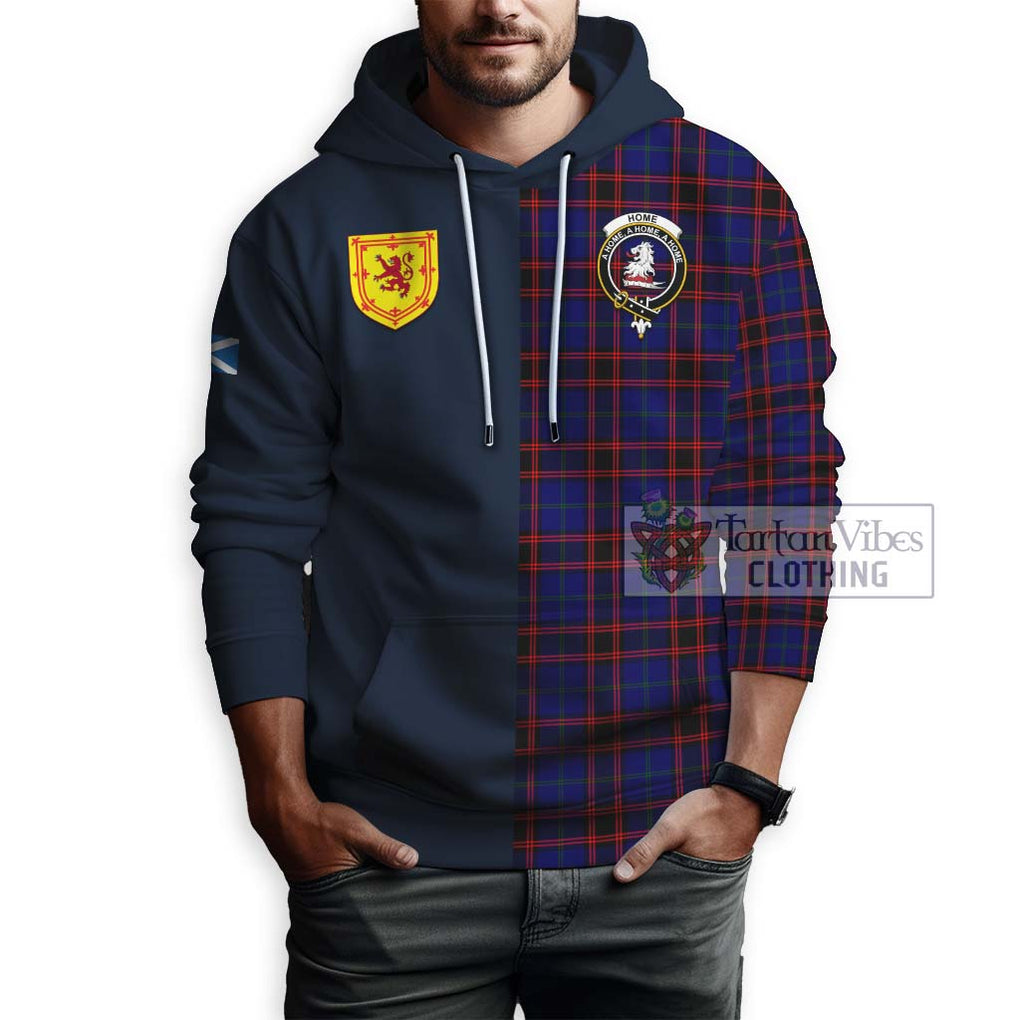 Tartan Vibes Clothing Home Modern Tartan Hoodie with Scottish Lion Royal Arm Half Style