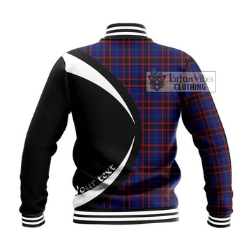 Home Modern Tartan Baseball Jacket with Family Crest Circle Style