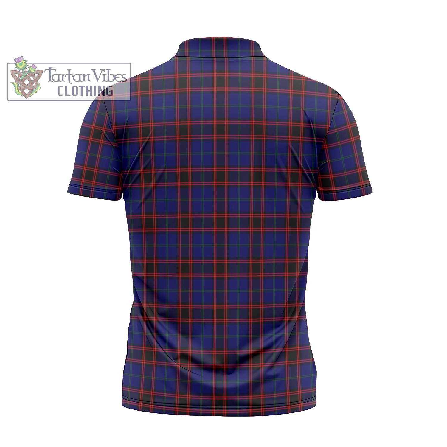 Tartan Vibes Clothing Home Modern Tartan Zipper Polo Shirt with Family Crest