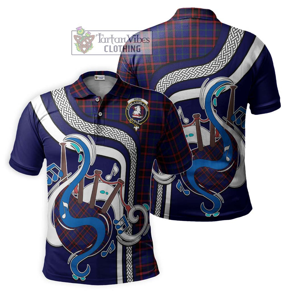 Tartan Vibes Clothing Home Modern Tartan Polo Shirt with Epic Bagpipe Style