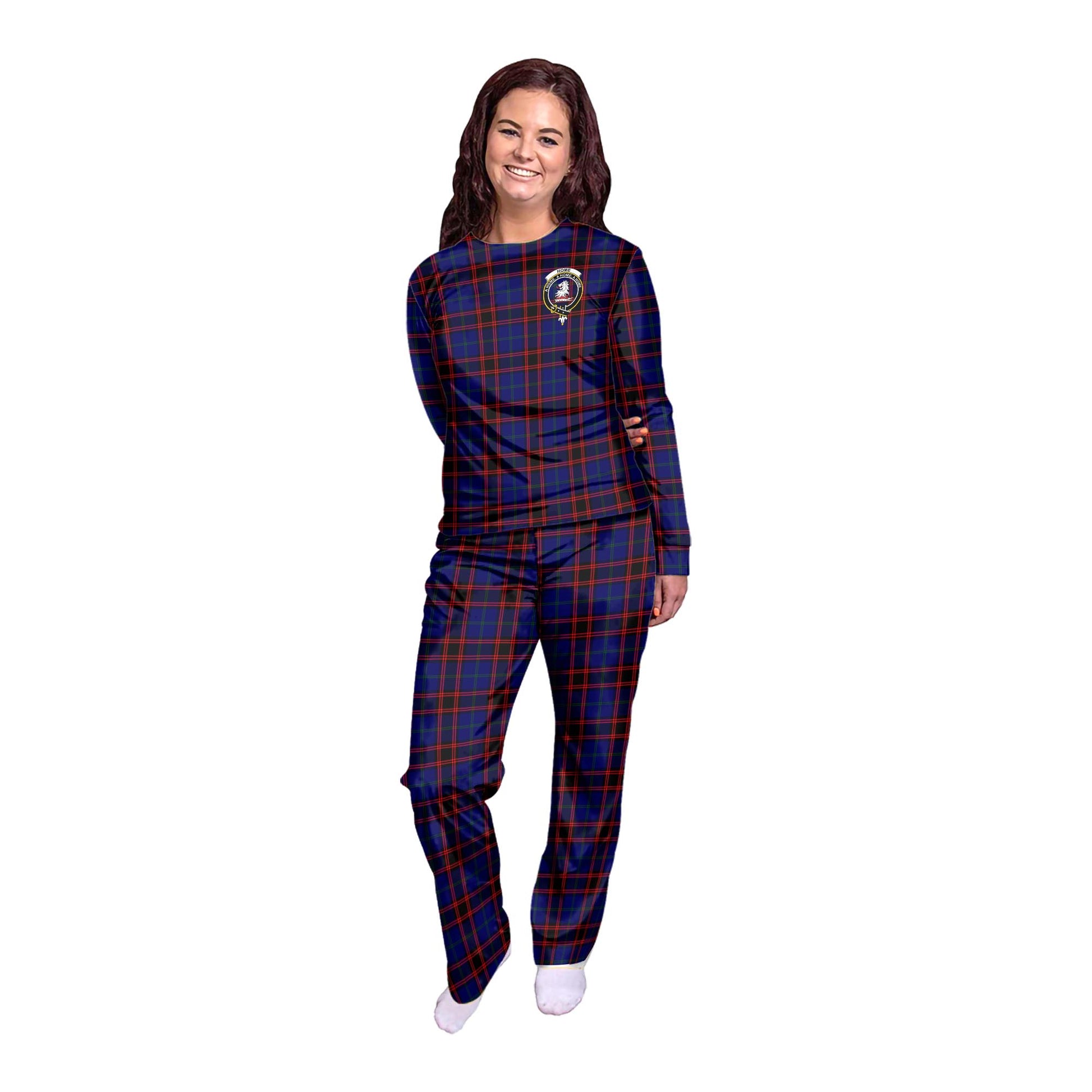 Home Modern Tartan Pajamas Family Set with Family Crest - Tartan Vibes Clothing