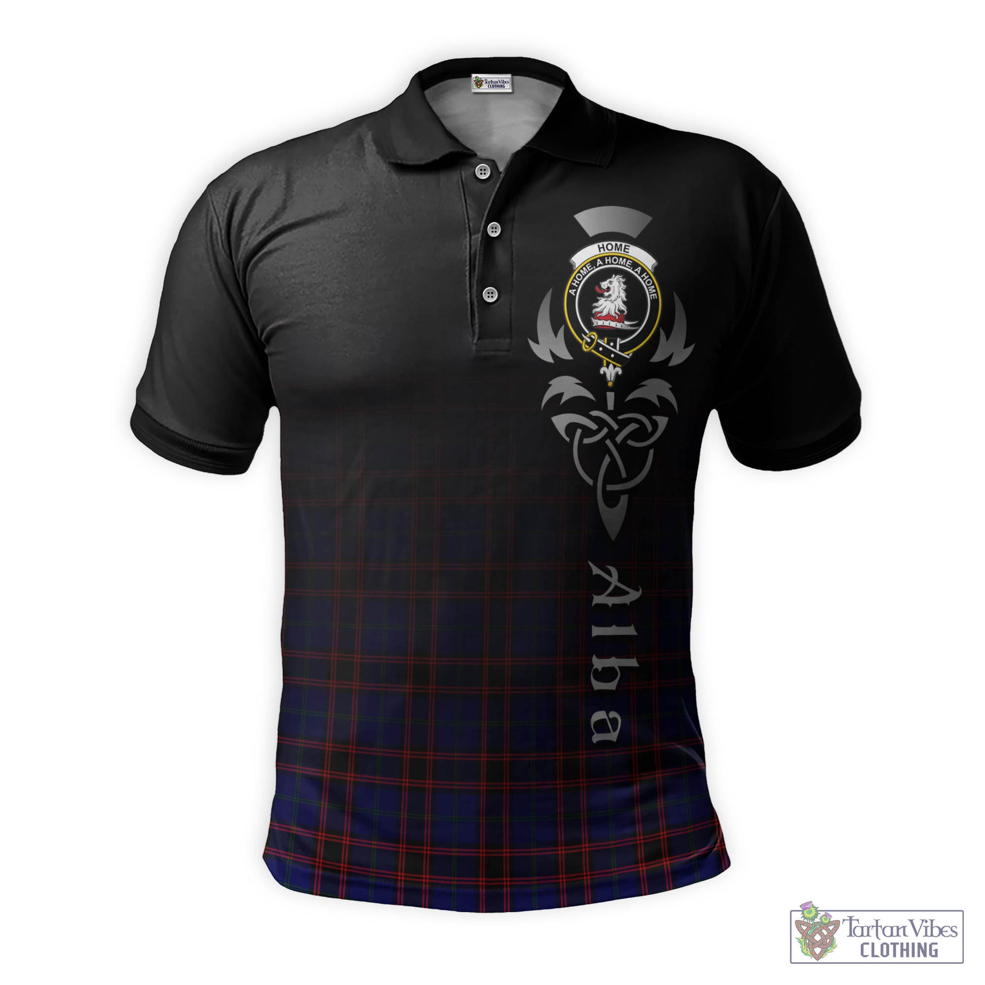 Tartan Vibes Clothing Home Modern Tartan Polo Shirt Featuring Alba Gu Brath Family Crest Celtic Inspired