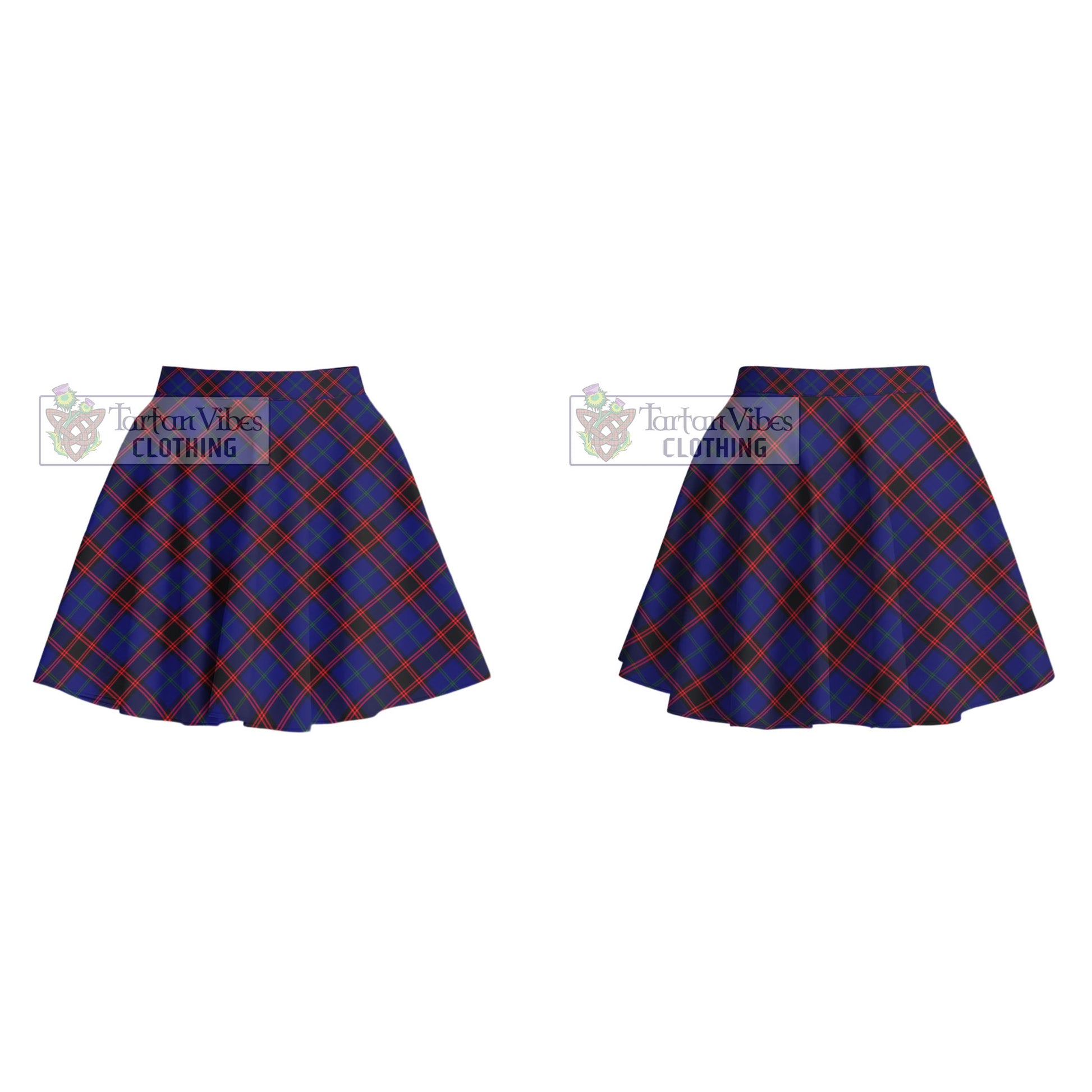 Tartan Vibes Clothing Home Modern Tartan Women's Plated Mini Skirt