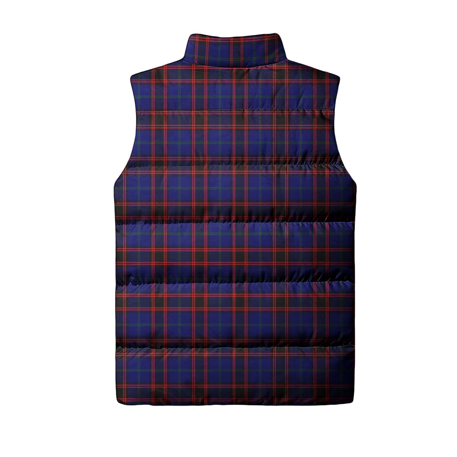 Home Modern Tartan Sleeveless Puffer Jacket with Family Crest - Tartanvibesclothing