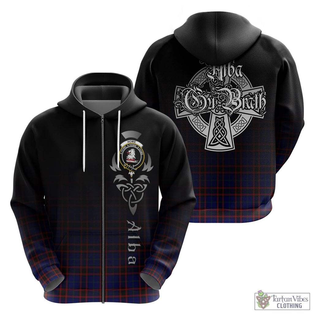 Tartan Vibes Clothing Home Modern Tartan Hoodie Featuring Alba Gu Brath Family Crest Celtic Inspired