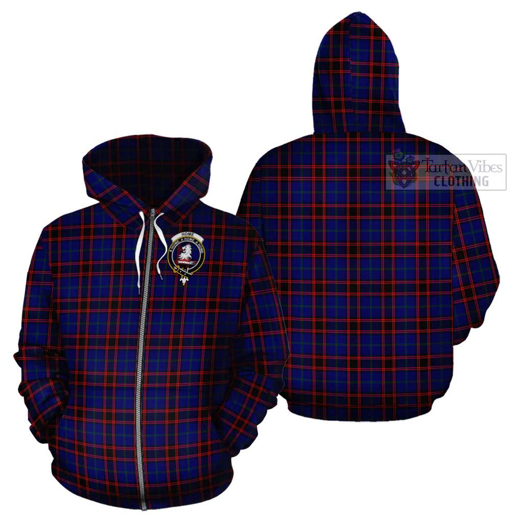 Home Modern Tartan Cotton Hoodie with Family Crest Zip Hoodie - Tartan Vibes Clothing