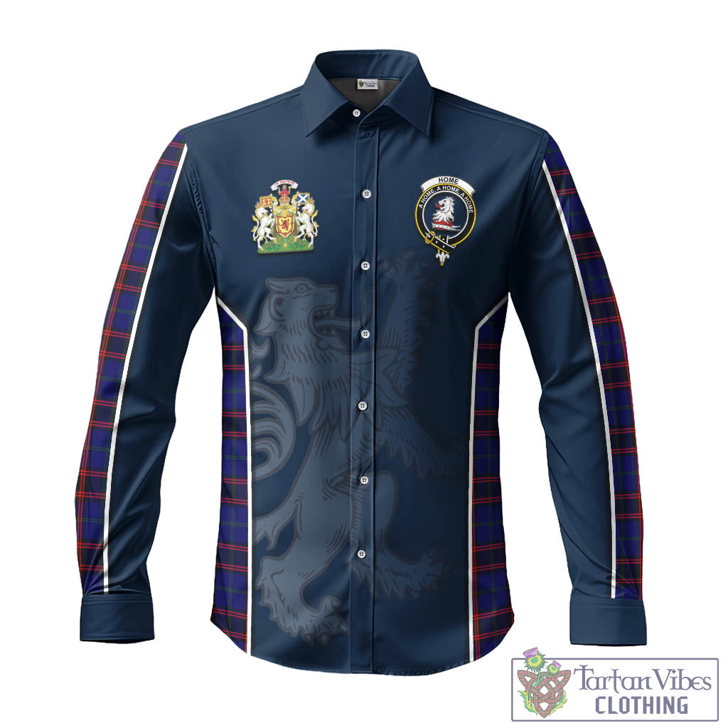 Tartan Vibes Clothing Home Modern Tartan Long Sleeve Button Up Shirt with Family Crest and Lion Rampant Vibes Sport Style