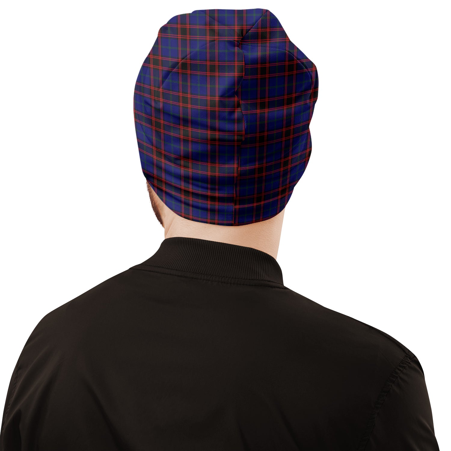 Home Modern Tartan Beanies Hat with Family Crest - Tartan Vibes Clothing