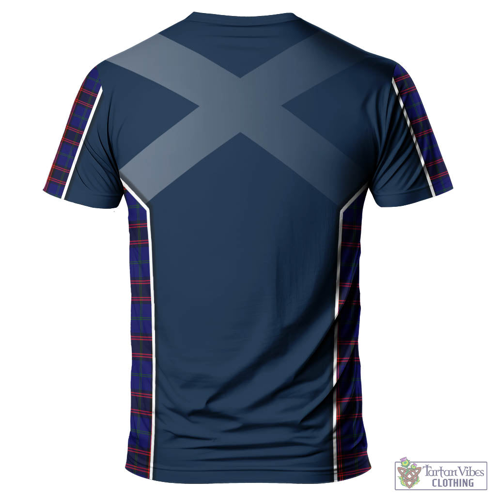 Tartan Vibes Clothing Home Modern Tartan T-Shirt with Family Crest and Scottish Thistle Vibes Sport Style