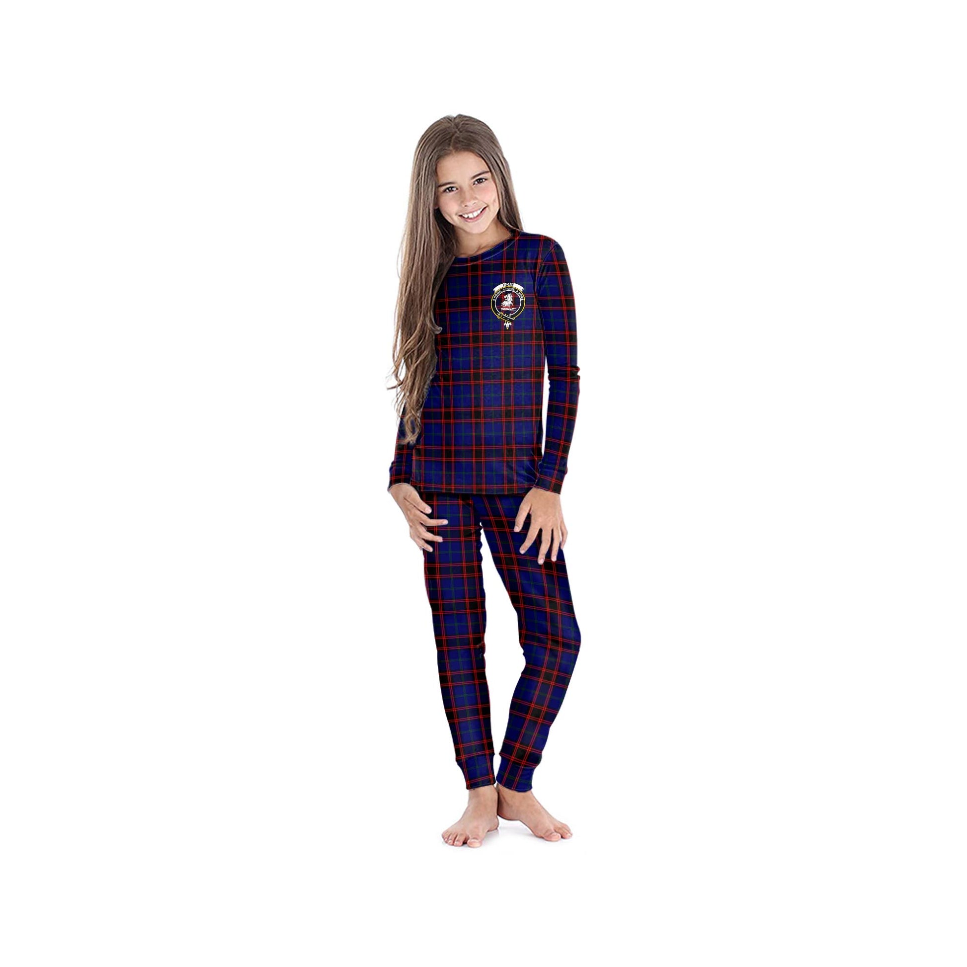 Home Modern Tartan Pajamas Family Set with Family Crest - Tartan Vibes Clothing