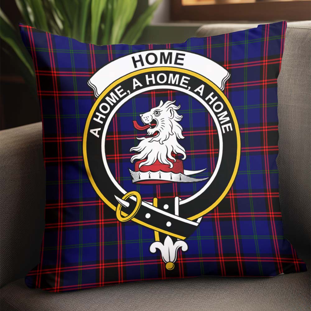 Home Modern Tartan Pillow Cover with Family Crest - Tartanvibesclothing