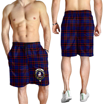 Home Modern Tartan Mens Shorts with Family Crest