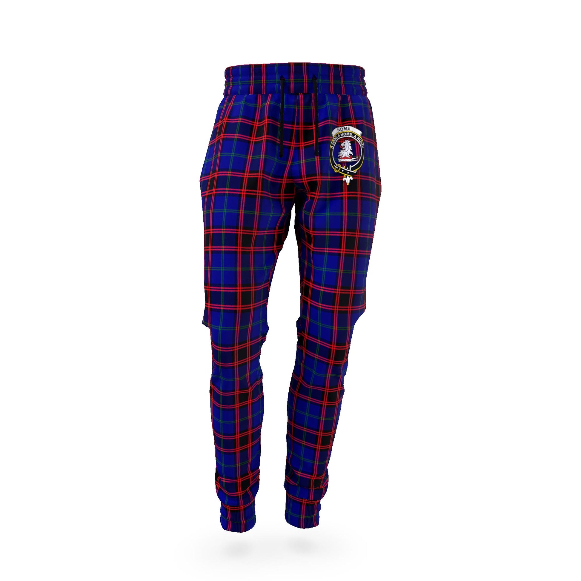 Home Modern Tartan Joggers Pants with Family Crest - Tartan Vibes Clothing