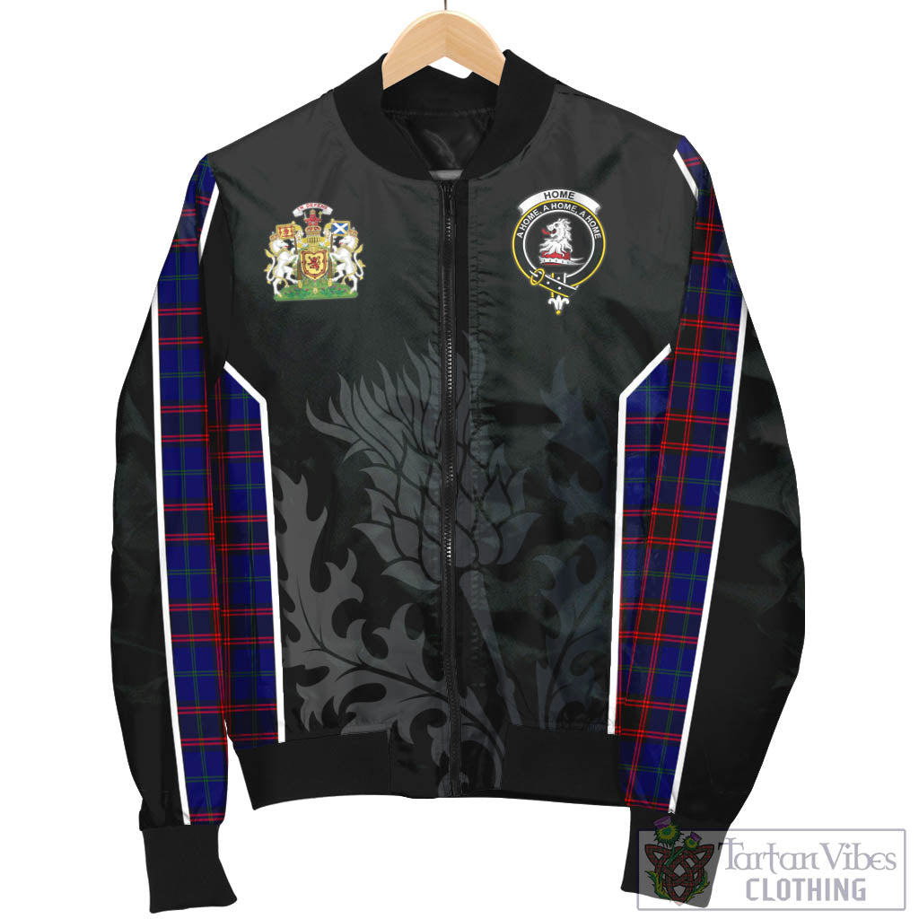 Tartan Vibes Clothing Home Modern Tartan Bomber Jacket with Family Crest and Scottish Thistle Vibes Sport Style