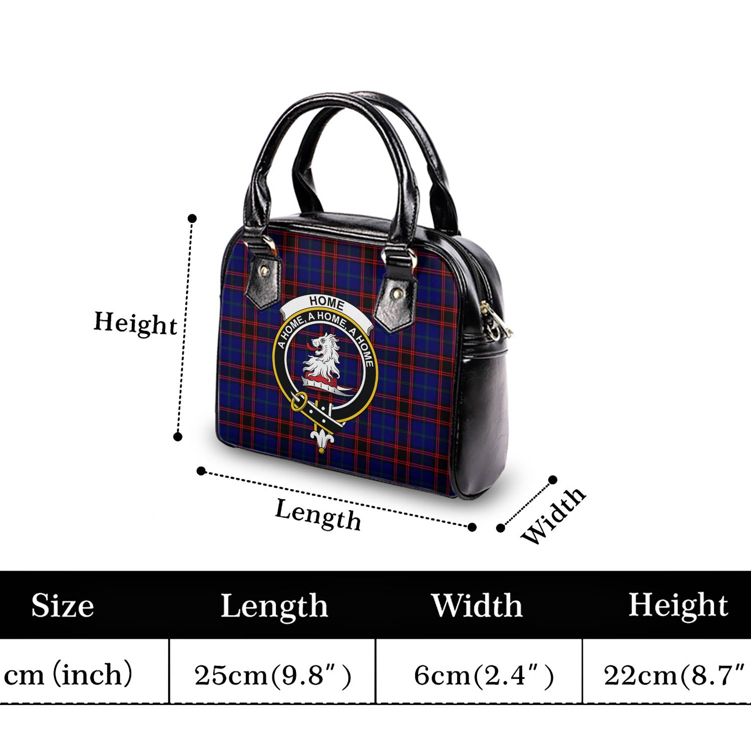 Home Modern Tartan Shoulder Handbags with Family Crest - Tartanvibesclothing