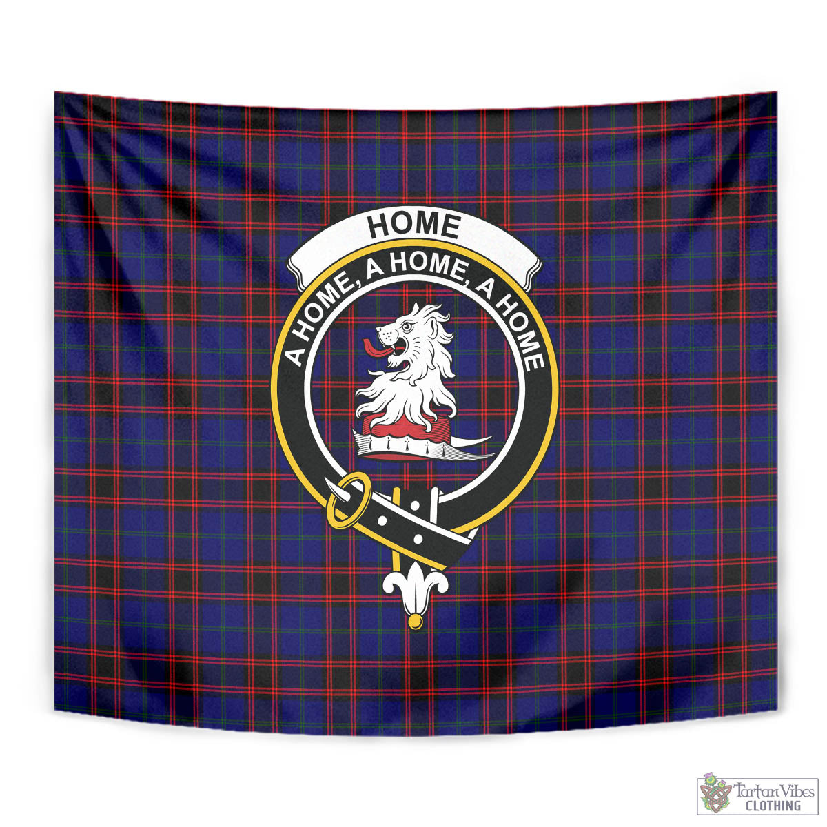 Tartan Vibes Clothing Home Modern Tartan Tapestry Wall Hanging and Home Decor for Room with Family Crest