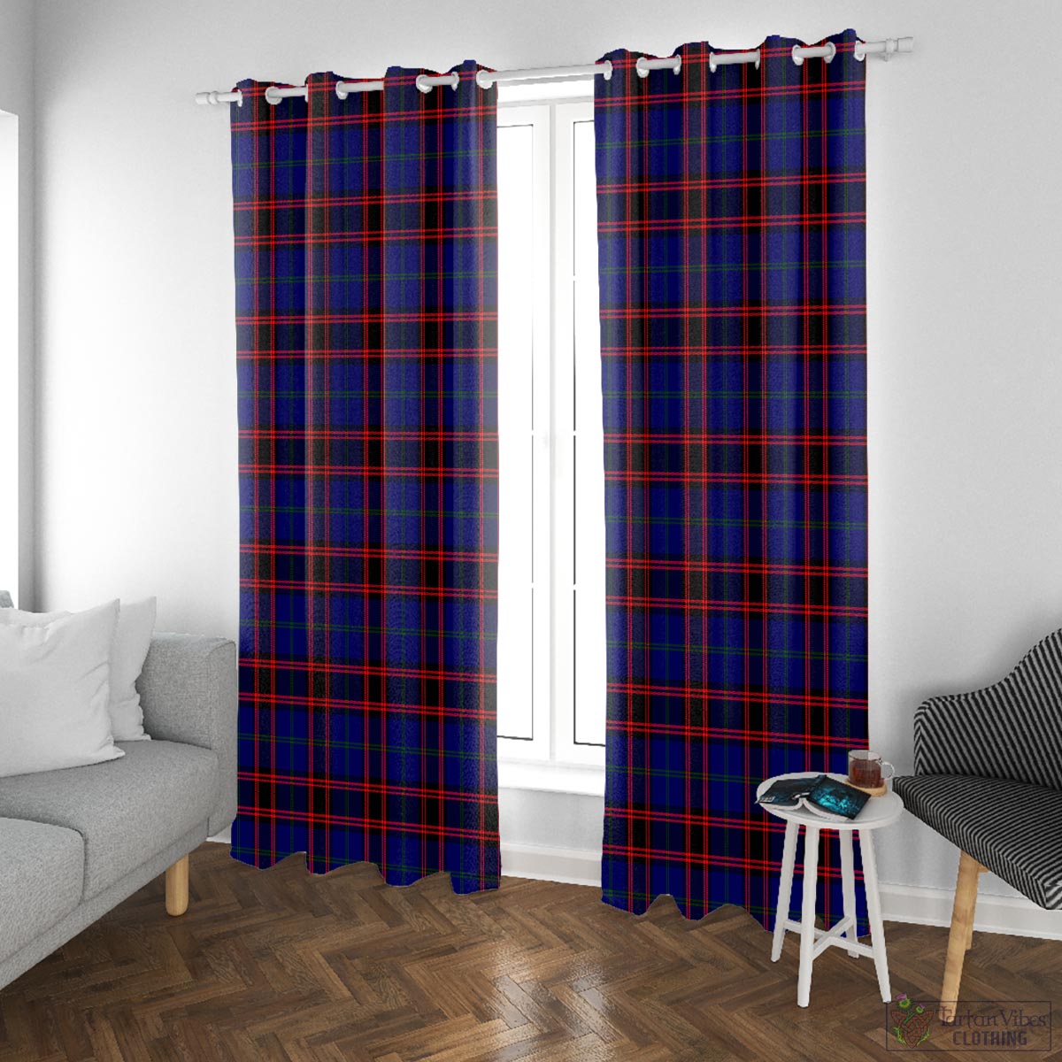 Home Modern Tartan Window Curtain