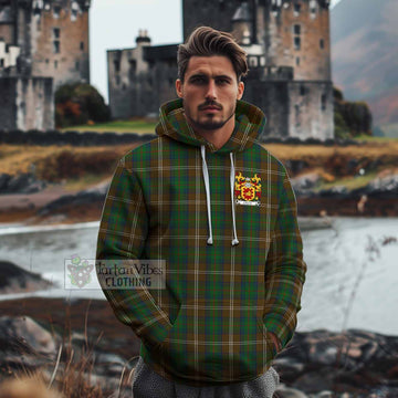 Chism Tartan Cotton Hoodie with Coat of Arm Zip Hoodie - Tartan Vibes Clothing