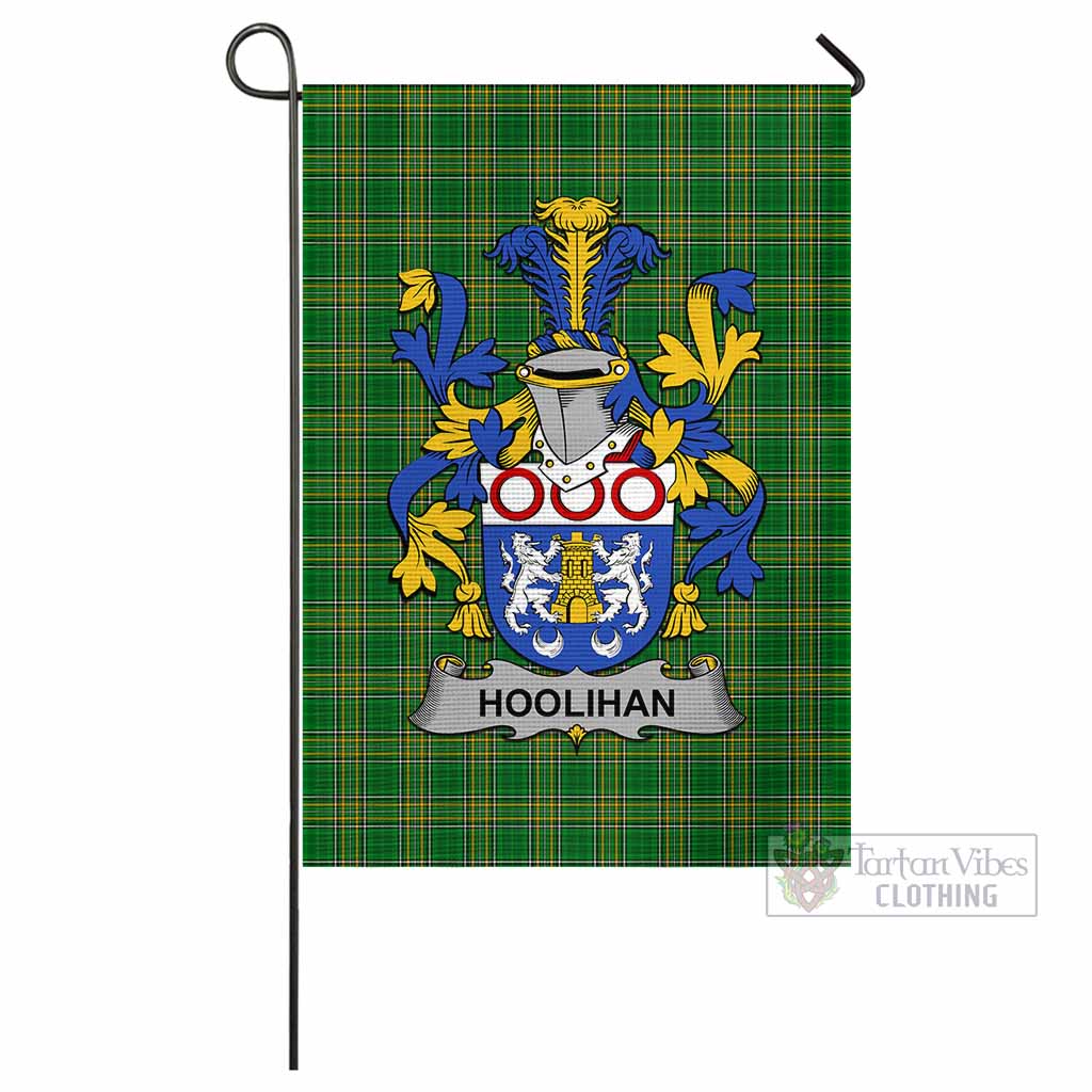 Tartan Vibes Clothing Hoolihan Irish Clan Flag with Coat of Arms