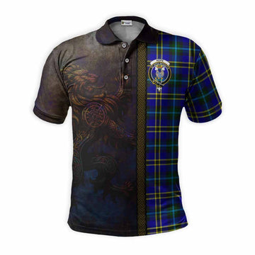 Hope Tartan Family Crest Polo Shirt Alba Gu Brath Be Brave Lion Ancient Style Kid - Tartan Vibes Clothing