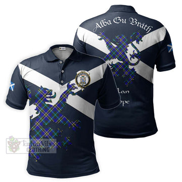 Hope Tartan Lion Rampant Polo Shirt Proudly Display Your Heritage with Alba Gu Brath and Clan Name