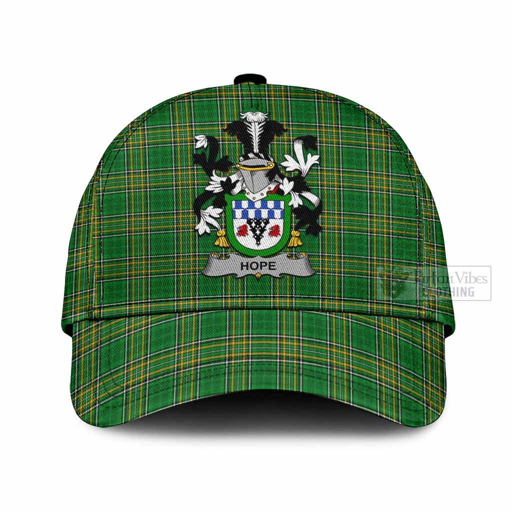 Tartan Vibes Clothing Hope Irish Clan Tartan Classic Cap with Coat of Arms