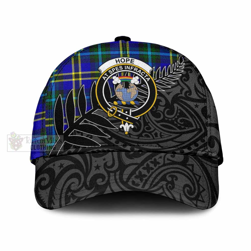 Tartan Vibes Clothing Hope Tartan Classic Cap with New Zealand Silver Fern Half Style