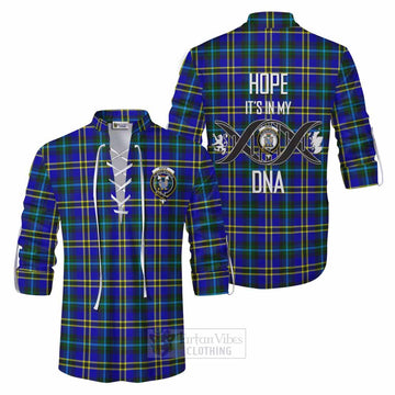 Hope Tartan Ghillie Kilt Shirt with Family Crest DNA In Me Style