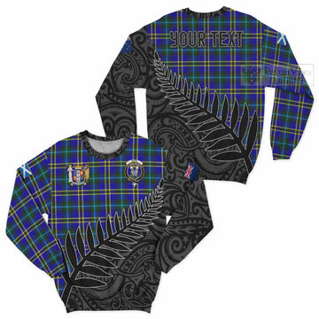 Hope Crest Tartan Sweatshirt with New Zealand Silver Fern Half Style