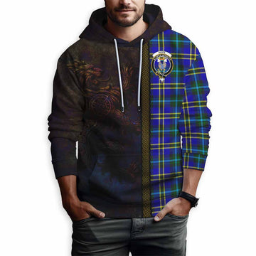 Hope Tartan Family Crest Hoodie Alba Gu Brath Be Brave Lion Ancient Style Pullover Hoodie - Tartan Vibes Clothing