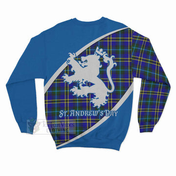 Hope Family Crest Tartan Sweatshirt Celebrate Saint Andrew's Day in Style