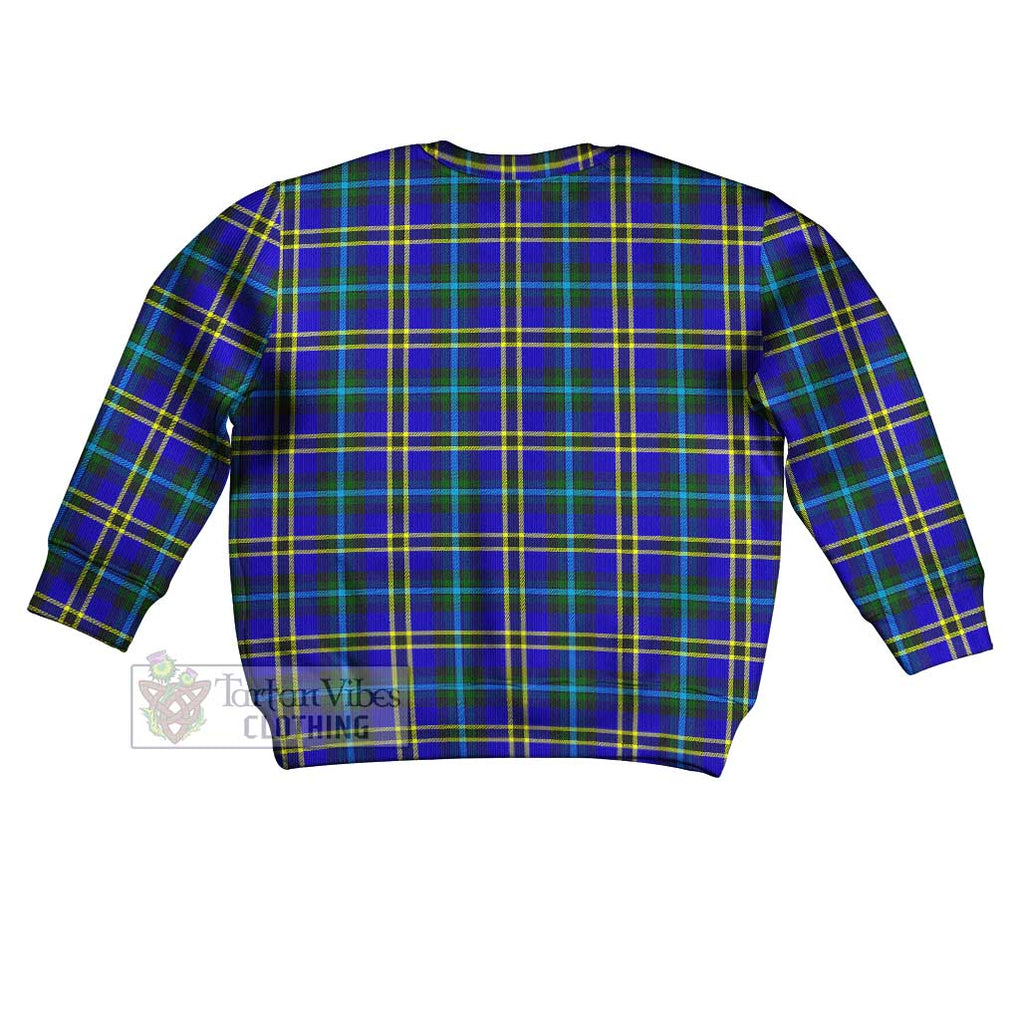 Tartan Vibes Clothing Hope Tartan Kid Ugly Sweater with Family Crest