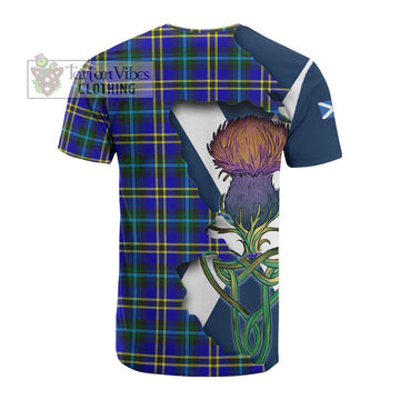 Hope Tartan Family Crest Cotton T-shirt Scottish Thistle Celtic Inspired - Tartan Vibes Clothing