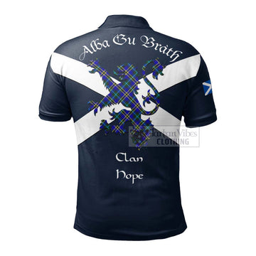 Hope Tartan Lion Rampant Polo Shirt Proudly Display Your Heritage with Alba Gu Brath and Clan Name