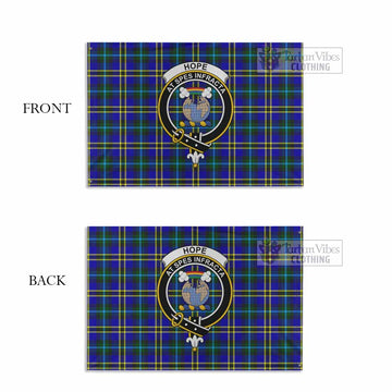 Hope Tartan House Flag with Family Crest