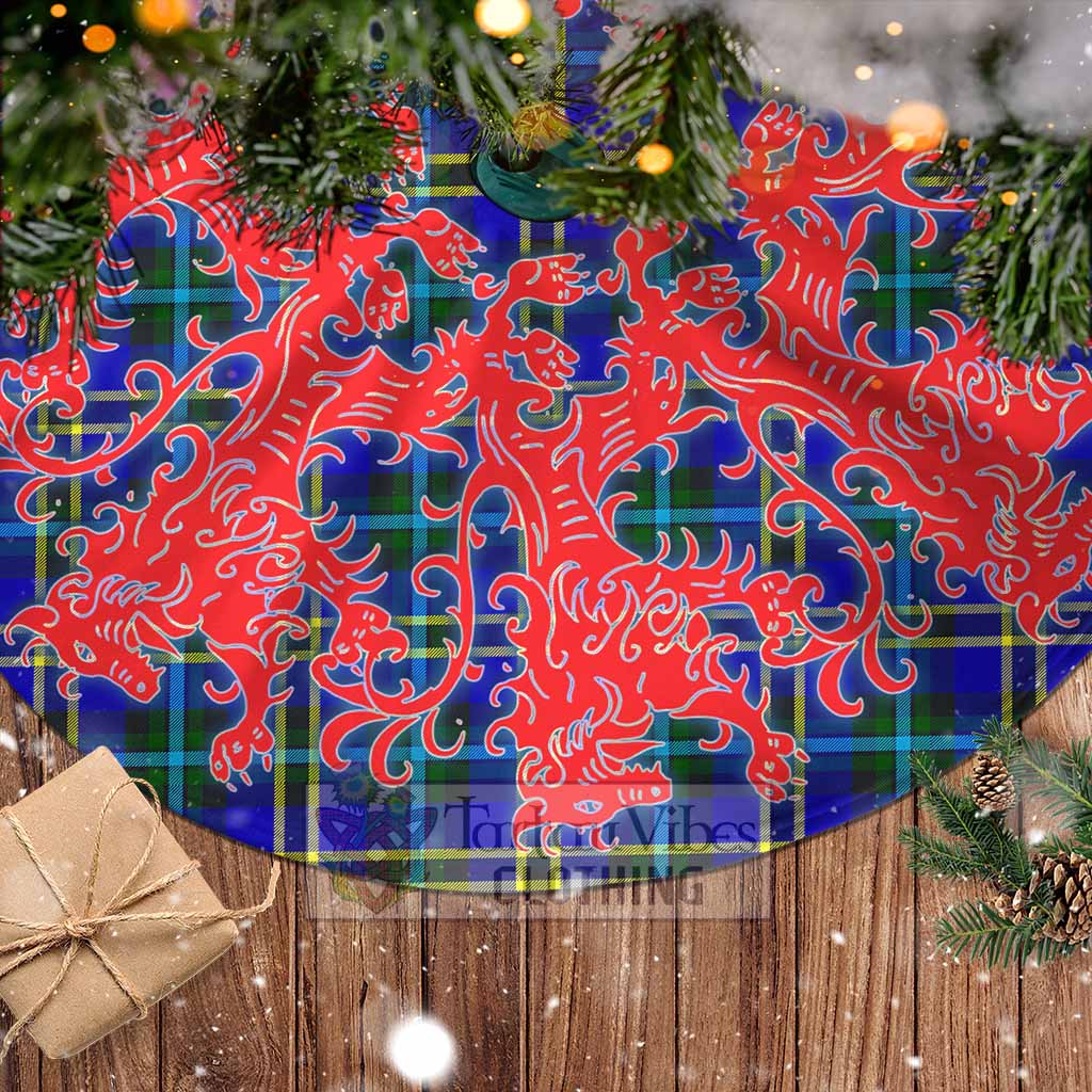 Tartan Vibes Clothing Hope Tartan Christmas Tree Skirt Lion Rampant Style