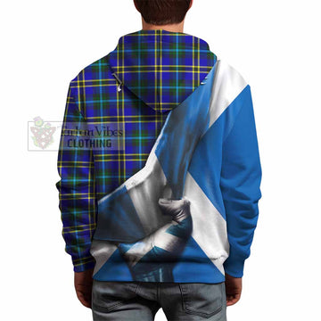 Hope Tartan Hoodie with Family Crest Scotland Patriotic Style