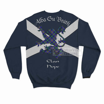 Hope Tartan Lion Rampant Sweatshirt  Proudly Display Your Heritage with Alba Gu Brath and Clan Name