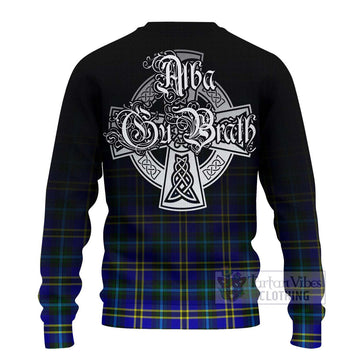 Hope Tartan Ugly Sweater Featuring Alba Gu Brath Family Crest Celtic Inspired