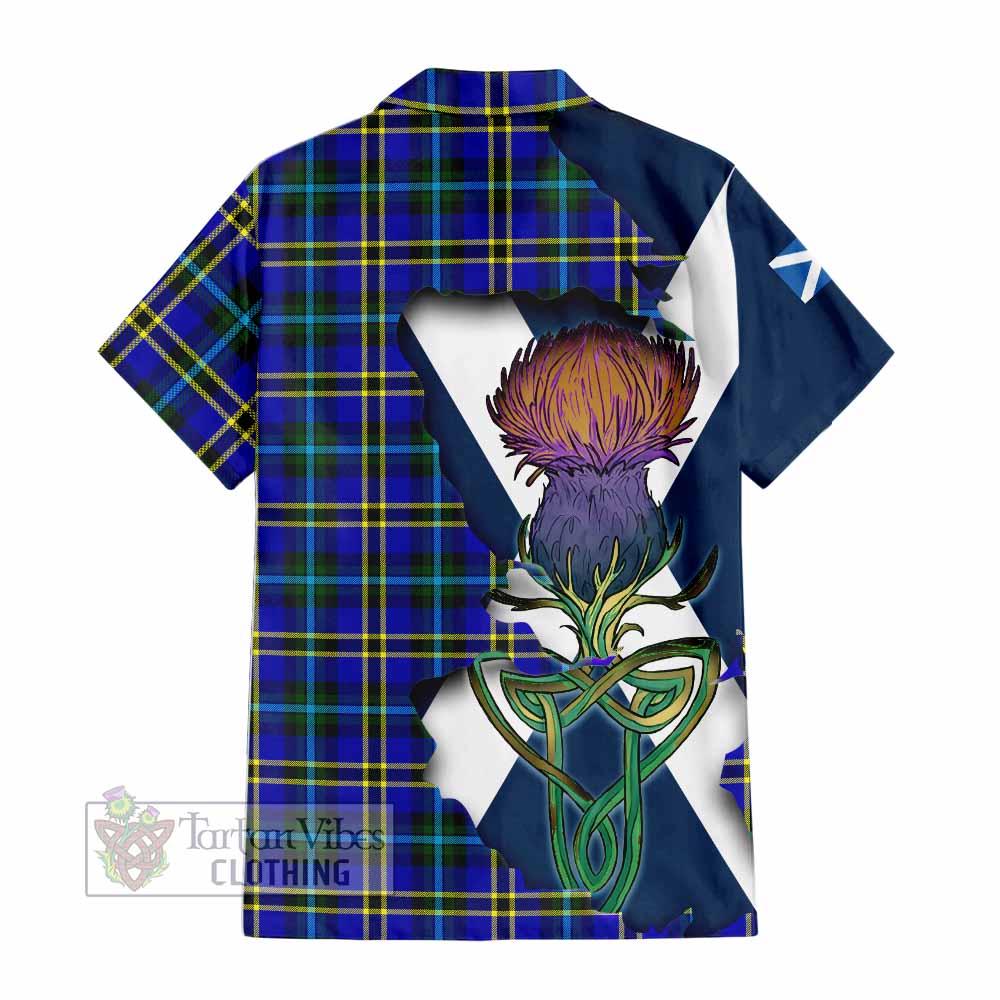 Hope Tartan Family Crest Hawaiian Shirt Scottish Thistle Celtic Inspired - Tartan Vibes Clothing