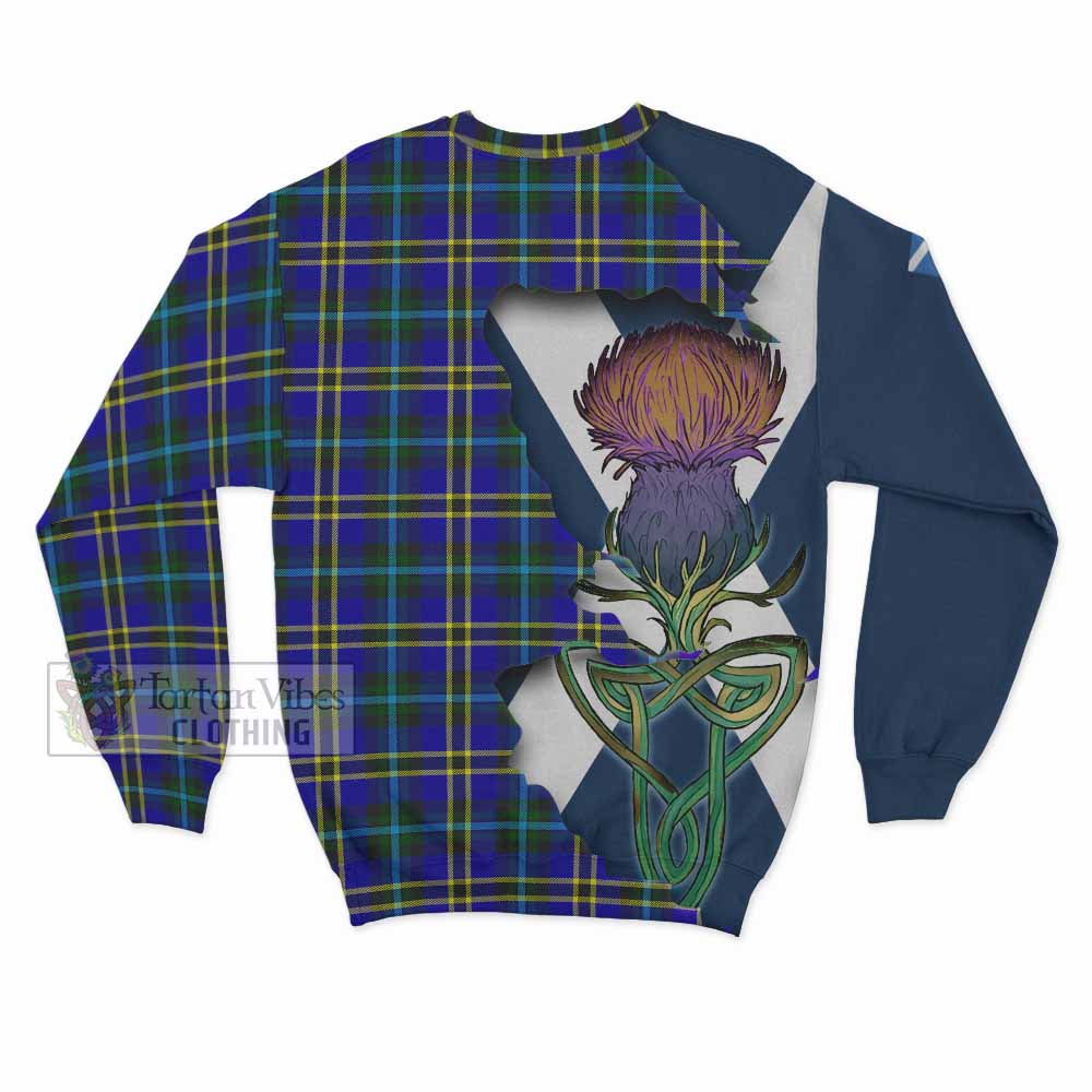 Hope Tartan Family Crest Sweatshirt Scottish Thistle Celtic Inspired - Tartan Vibes Clothing