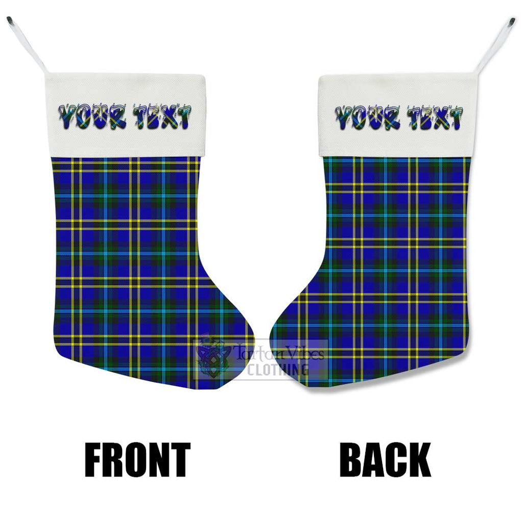 Tartan Vibes Clothing Hope Tartan Christmas Stocking with Personalized Text