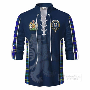 Hope Tartan Ghillie Kilt Shirt with Family Crest and Lion Rampant Vibes Sport Style