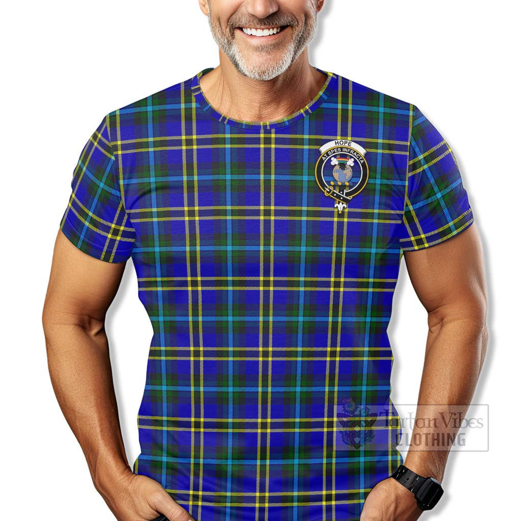 Tartan Vibes Clothing Hope Tartan T-Shirt with Family Crest Celtic Skull Style