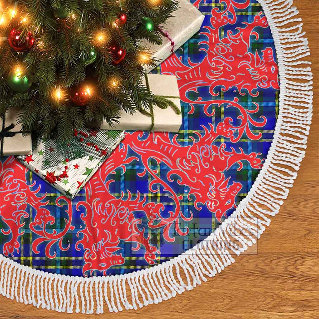 Tartan Vibes Clothing Hope Tartan Christmas Tree Skirt Lion Rampant Style