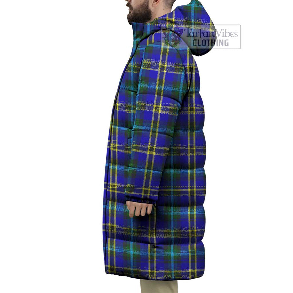 Tartan Vibes Clothing Hope Tartan Long Down Jacket