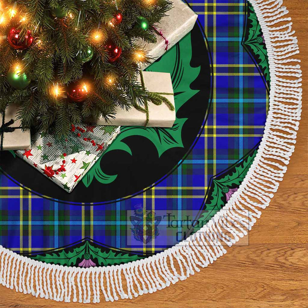 Tartan Vibes Clothing Hope Tartan Christmas Tree Skirt Scottish Thistle Style