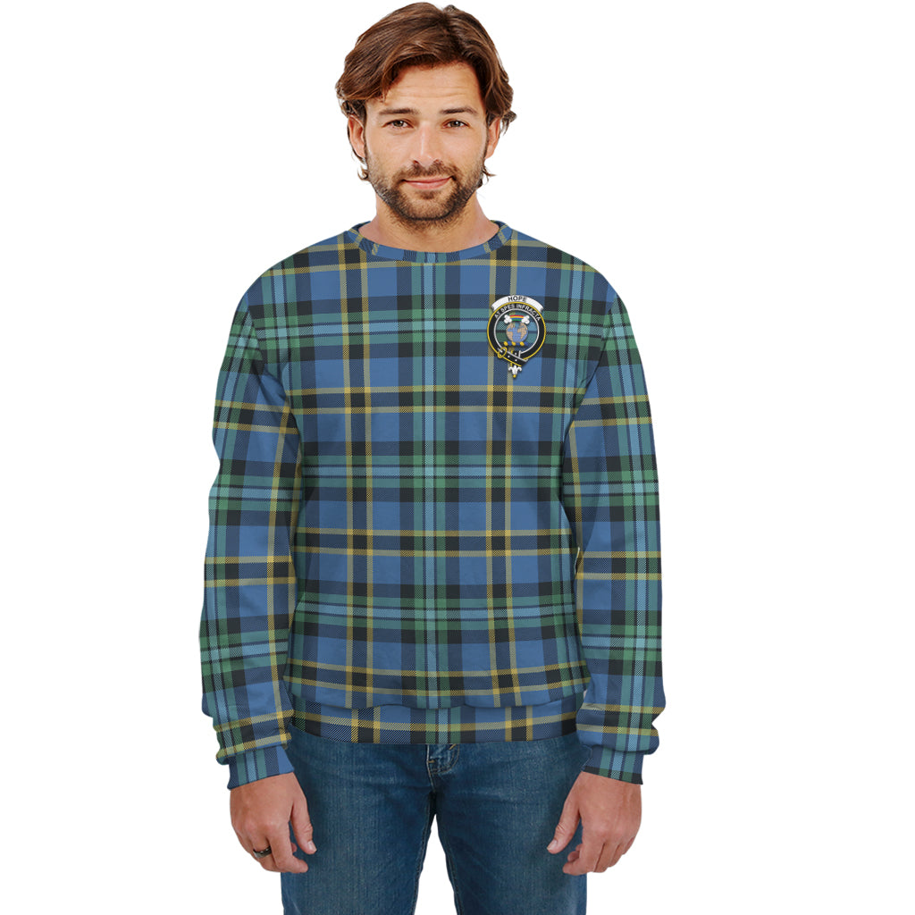 Hope Ancient Tartan Sweatshirt with Family Crest Unisex - Tartan Vibes Clothing